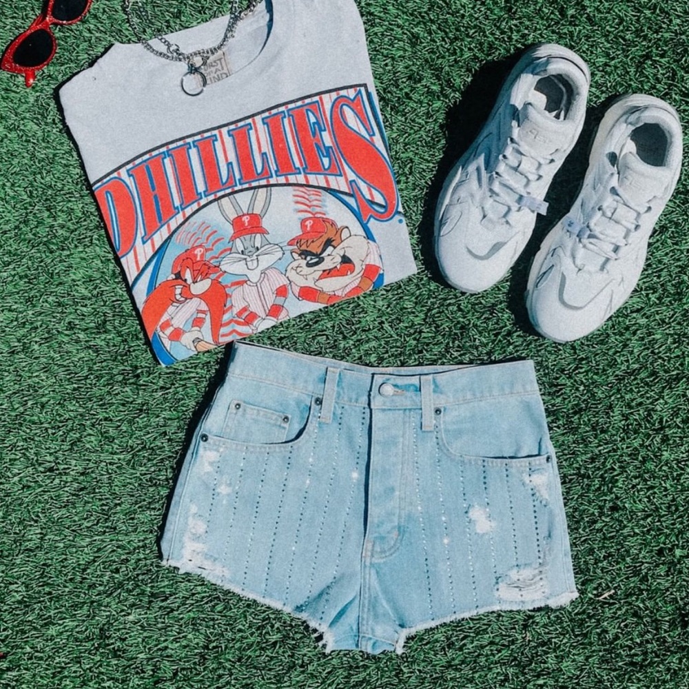 Carmar Rhinestone Denim Shorts